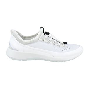 ECCO Women's Soft 5 Toggle White Slip on Shoes